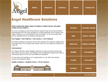 Tablet Screenshot of angelhealthcaresolutions.com